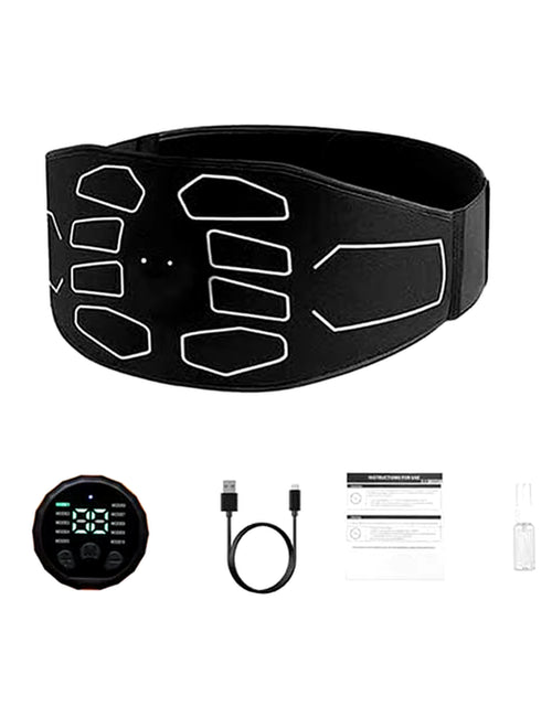 Load image into Gallery viewer, EMS Abdominal Toning Belt Electric Muscle Stimulation Muscle Toner Portable Fitness Massager Waist Trainer Body Slimming Shaping
