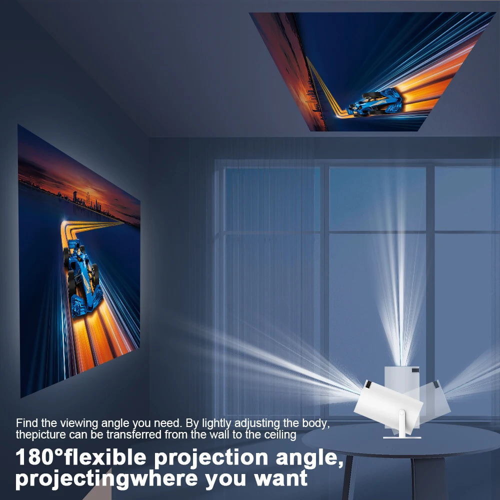 Projector 4K Android 11 HY300 Pro Wifi6 290ANSI Allwinner H713 BT5.0 1080P 1280*720P Cinema Outdoor Portable Projetor