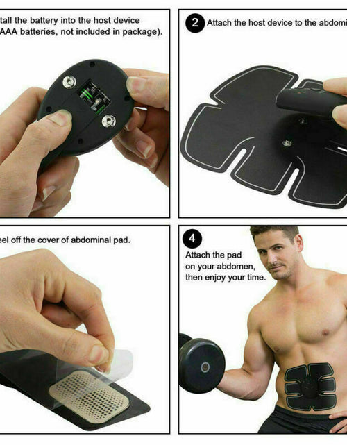 Load image into Gallery viewer, Electric Muscle Toner Machine ABS Toning Belt Simulation Fat Burner Belly Shaper

