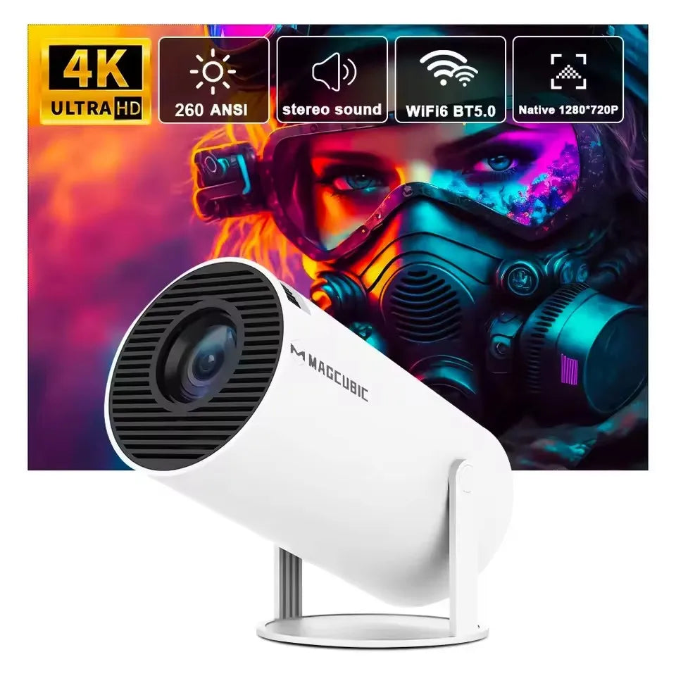 Projector 4K Android 11 HY300 Pro Wifi6 290ANSI Allwinner H713 BT5.0 1080P 1280*720P Cinema Outdoor Portable Projetor