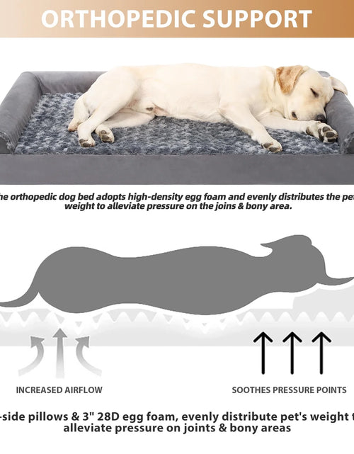 Load image into Gallery viewer, 44&quot; Orthopedic Pet Couch for Xxlarge Dogs Waterproof Dog Beds with Memory Foam and Washable Cover
