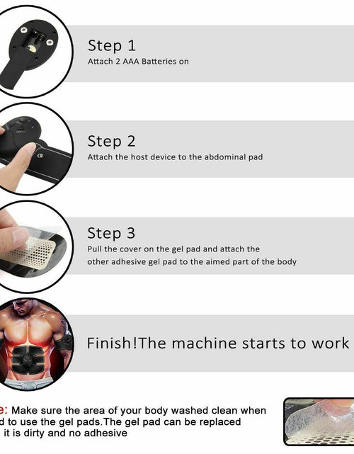 Load image into Gallery viewer, Electric Muscle Toner Machine ABS Toning Belt Simulation Fat Burner Belly Shaper
