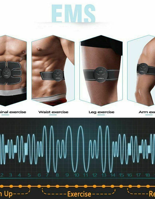 Load image into Gallery viewer, Electric Muscle Toner Machine ABS Toning Belt Simulation Fat Burner Belly Shaper
