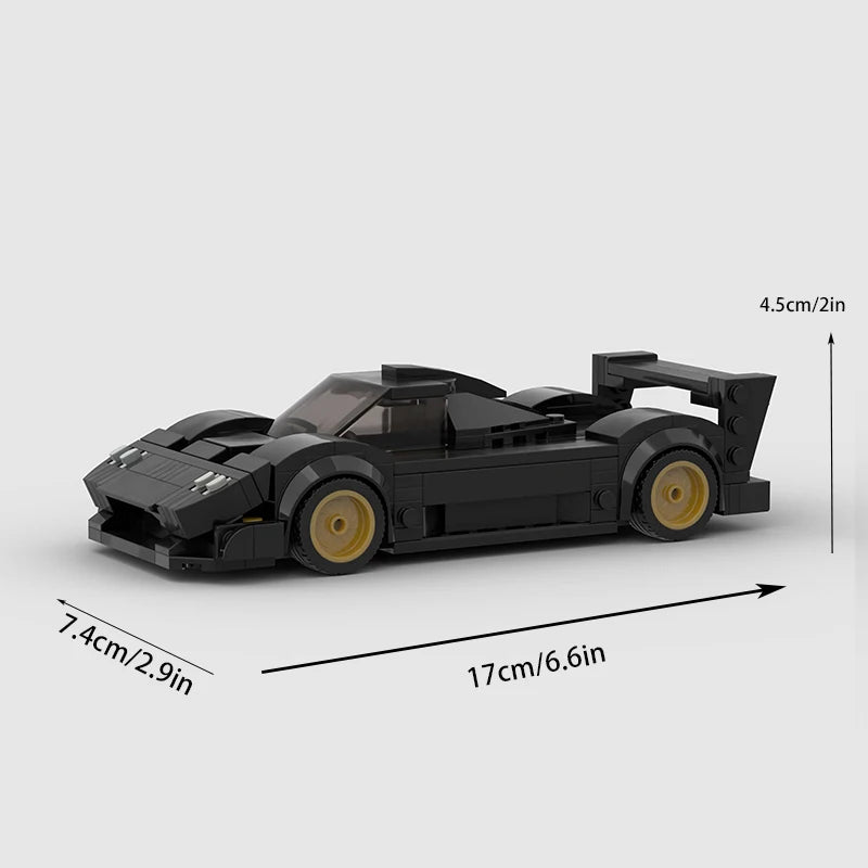 214 Pcs Zonda R Moc Speed Racer Cars Champions City Sports Vehicle Building Blocks Classic Creative Garage Toys for Boys