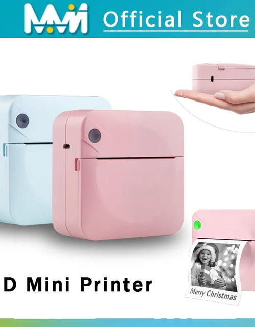 Load image into Gallery viewer, Mini Portable Printer Thermal Printing Sticker Wireless Inkless Mini Pocket Printer Self-Adhesive Label Printer Photo Printer

